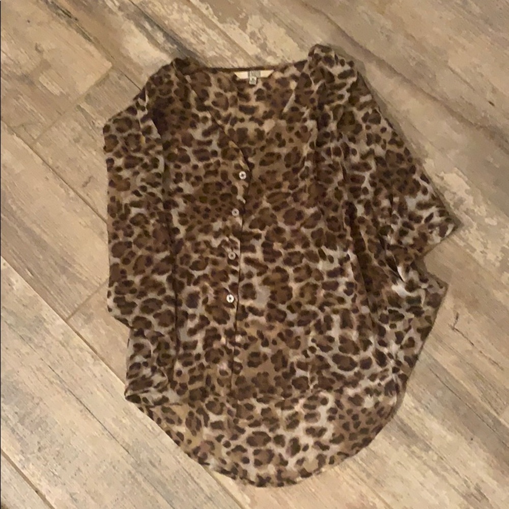 Leppard print top
